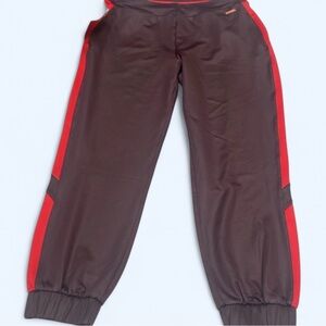 Sweaty Betty Paneled Track Joggers Burgundy Red Spring SZ Med